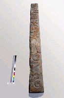 人形木雕門柱藏品圖，第14張